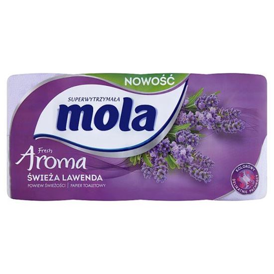 Mola Fresh Aroma Papier toaletowy świeża lawenda 8 rolek
