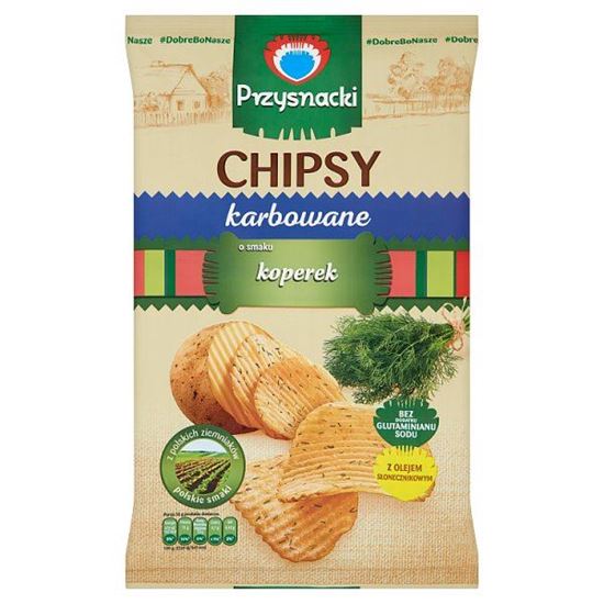 Przysnacki Chipsy karbowane o smaku koperek 135 g