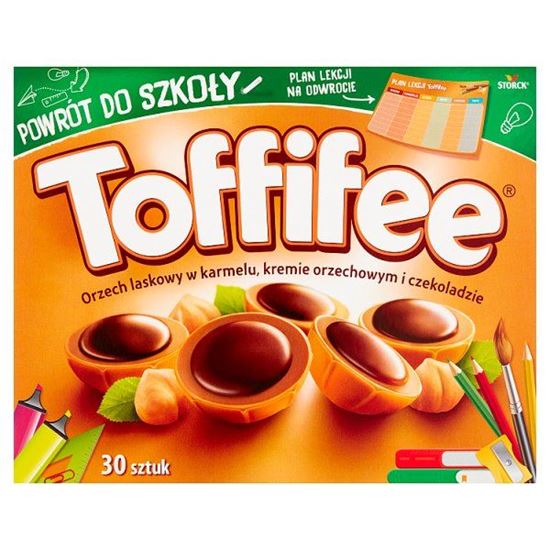 Toffifee Orzech laskowy w karmelu kremie orzechowym i czekoladzie 250 g (2 x 125 g)