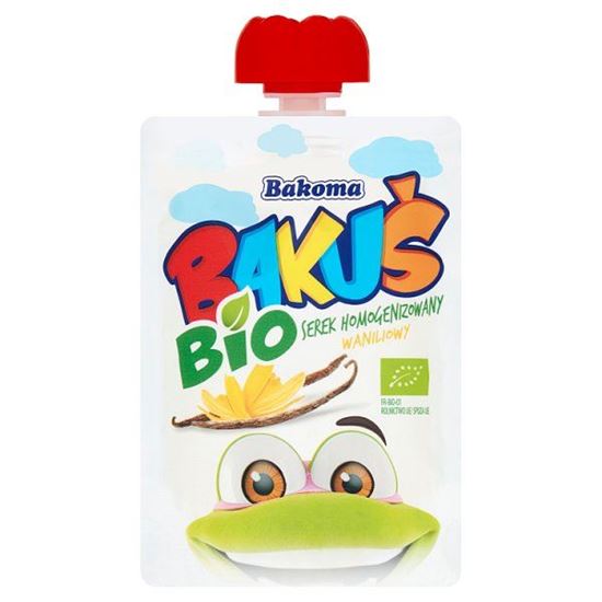Bakoma Bakuś Bio serek homogenizowany waniliowy 80 g