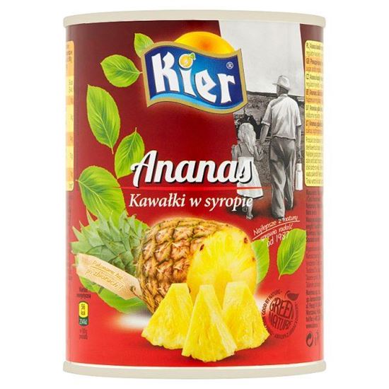 Kier Ananas kawałki w syropie 565 g