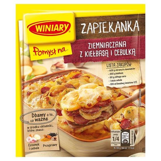 Winiary Pomysł na... Zapiekanka ziemniaczana z kiełbasą i cebulką 41 g