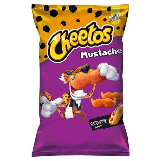 Cheetos Mustache Chrupki kukurydziane o smaku hot doga 160 g