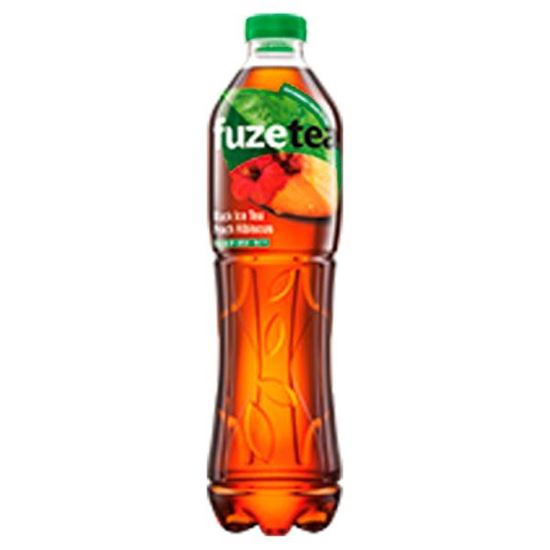 FuzeTea Napój o smaku brzoskwiniowym z ekstraktem z czarnej herbaty i hibiskusa 1,5 l