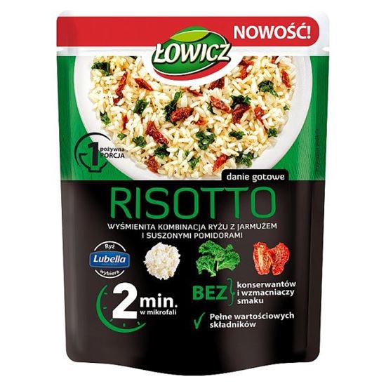 Łowicz Risotto ryż z jarmużem i suszonymi pomidorami 250 g