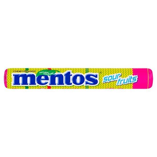 Mentos Sour Fruits Cukierki do żucia 37,5 g