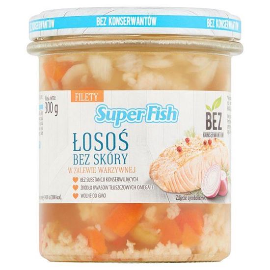 SuperFish Łosoś bez skóry w zalewie warzywnej 300 g
