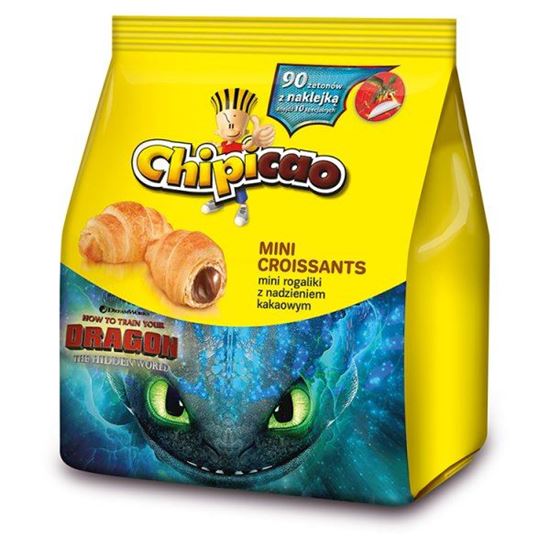 Chipicao Mini rogaliki z nadzieniem kakaowym 60 g