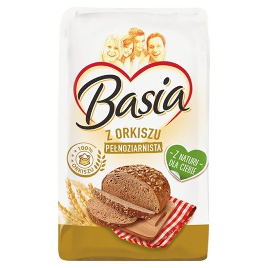 Basia Mąka z orkiszu pełnoziarnista typ 1850 900 g