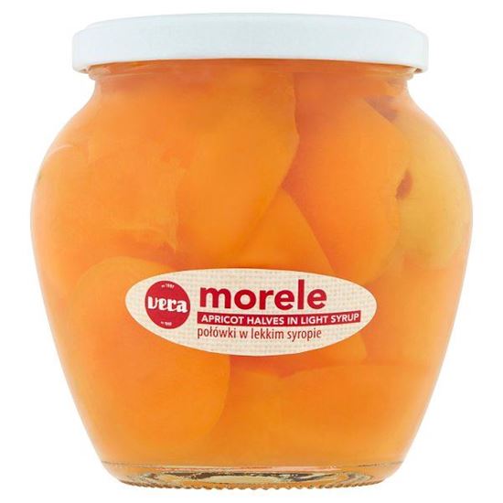 Vera Morele połówki w lekkim syropie 570 g