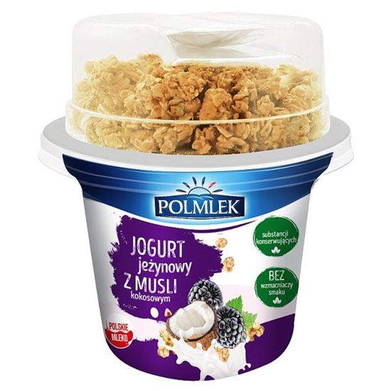 Polmlek Jogurt jeżynowy z musli kokosowym 210 g