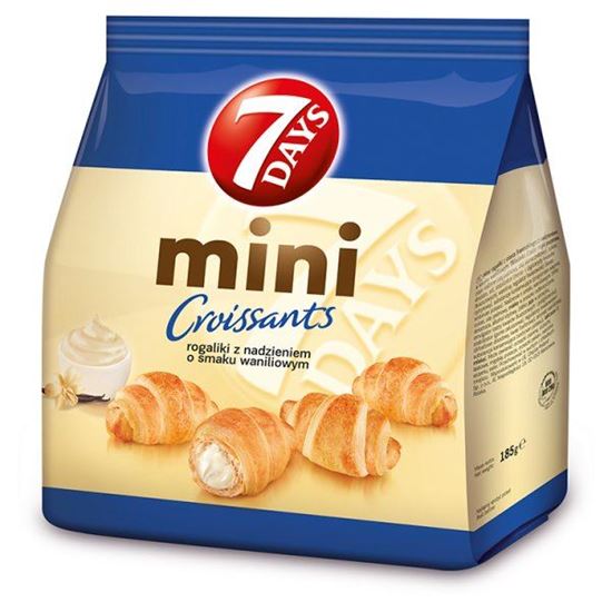 7 Days Mini Rogaliki z nadzieniem o smaku waniliowym 185 g