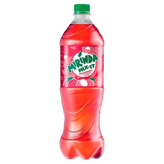 Mirinda Mix-It Strawberry + Lychee Napój gazowany 1 l
