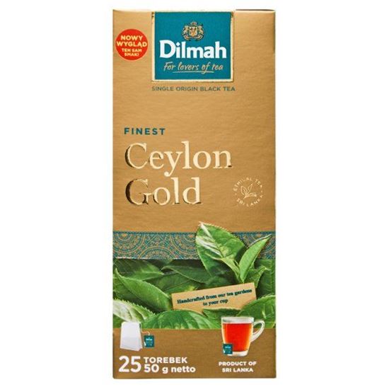 Dilmah Finest Ceylon Gold Klasyczna czarna herbata 50 g (25 x 2 g)