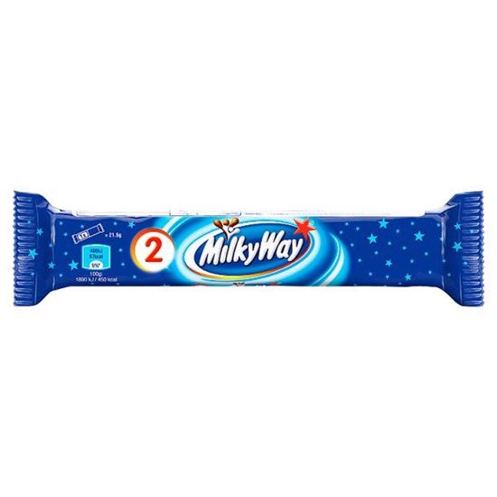 Milky Way Baton z białym nadzieniem oblany czekoladą 43 g (2 x 21,5 g)