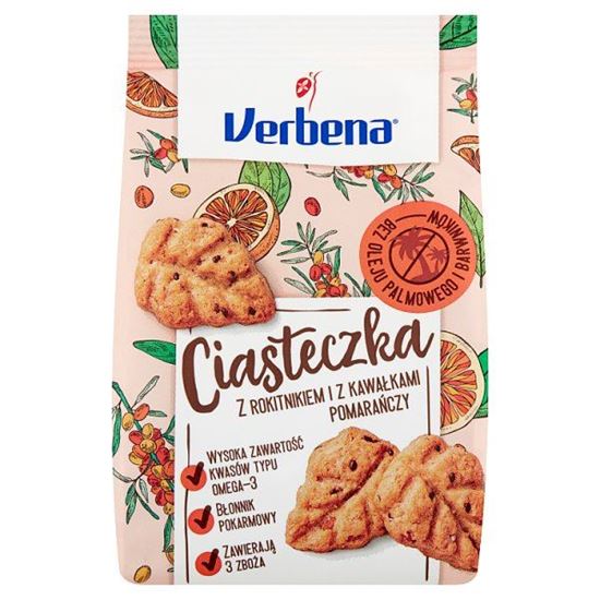 Verbena Ciasteczka z rokitnikiem i z kawałkami pomarańczy 90 g