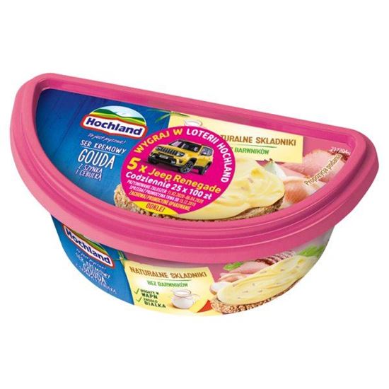 Hochland Ser kremowy Gouda z szynką i cebulką 140 g