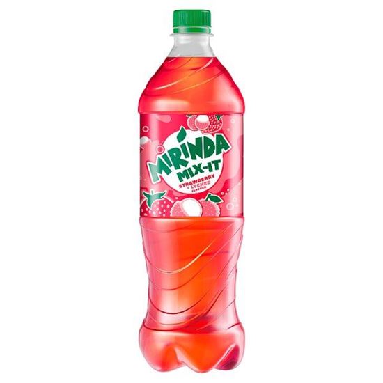 Mirinda Mix-It Strawberry + Lychee Napój gazowany 0,85 l