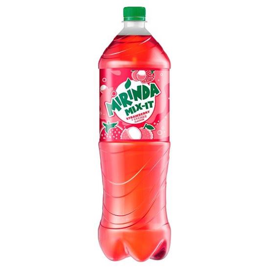 Mirinda Mix-It Strawberry + Lychee Napój gazowany 1,5 l