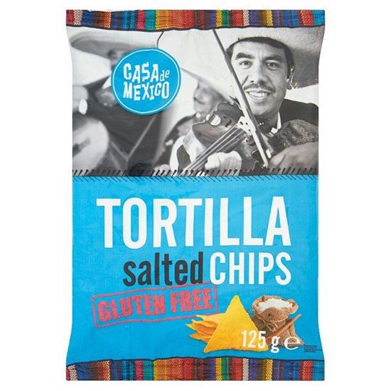 Casa de Mexico Tortilla salted chips Bezglutenowe chipsy kukurydziane 125 g