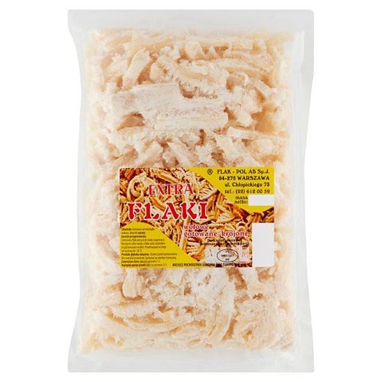 Extra Flaki wołowe gotowane krojone 1 kg