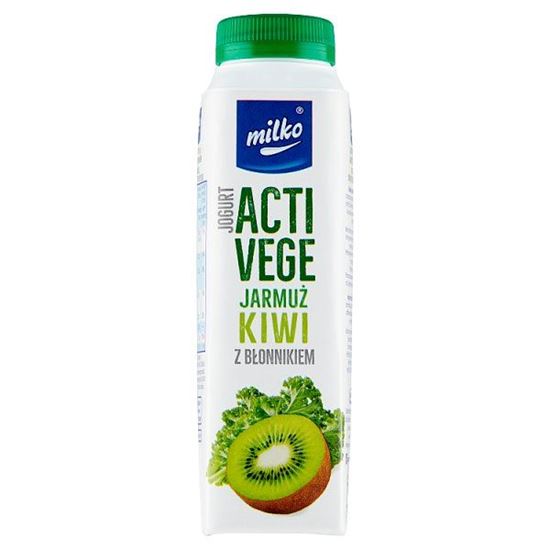 Milko Acti Vege Jogurt jarmuż kiwi z błonnikiem 330 ml