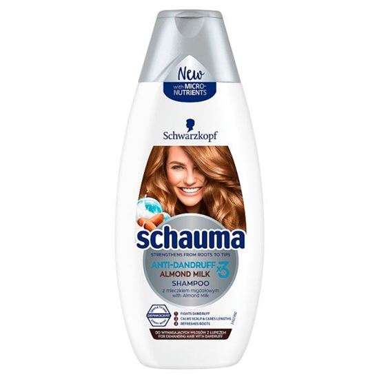 Schauma Anti-Dandruff x3 Almond Milk Szampon 400 ml