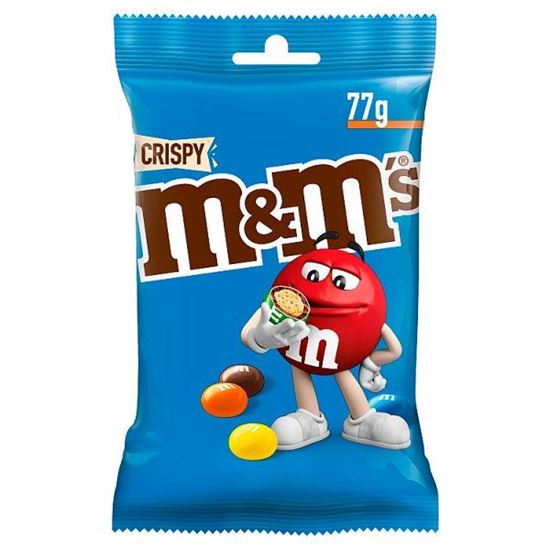 M&M's Crispy Cukierki z mlecznej czekolady z kruchym ryżowym wnętrzem 77 g