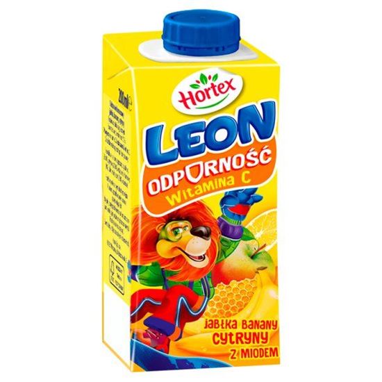 Hortex Leon Nektar jabłka banany cytryny z miodem 200 ml