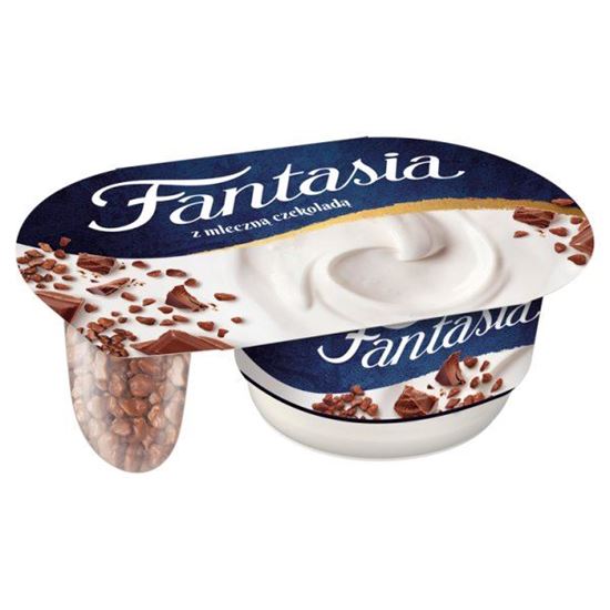 Danone Fantasia Jogurt kremowy z kawałkami czekolady mlecznej 110 g