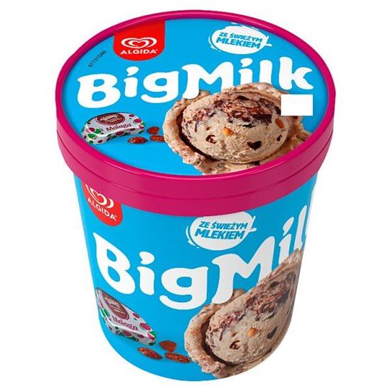 Algida Big Milk Lody o smaku Malaga z Wawelu 450 ml