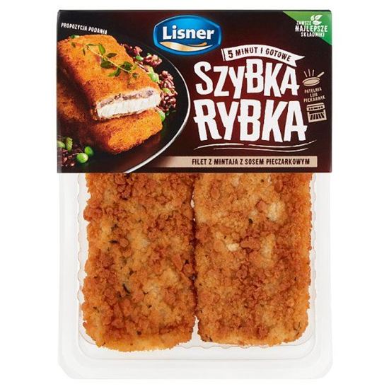 Lisner Szybka rybka Filet z mintaja z sosem pieczarkowym 170 g