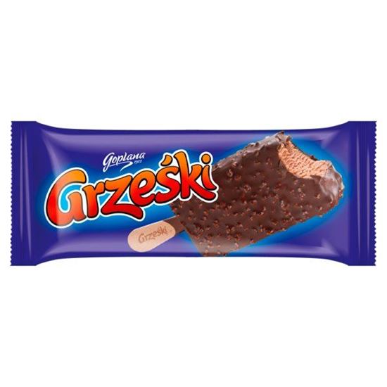 Grześki Lody kakaowe w czekoladzie z kawałkami wafli 100 ml