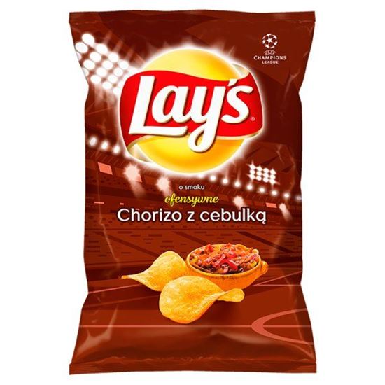 Lay's Chipsy ziemniaczane o smaku chorizo z cebulką 140 g