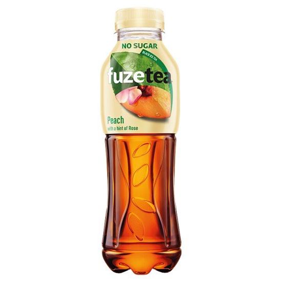 FuzeTea No Sugar Napój niegazowany o smaku brzoskwini i róży 500 ml