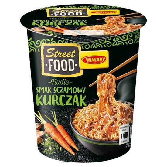 Winiary Street Food Nudle Danie instant smak sezamowy kurczak 75 g