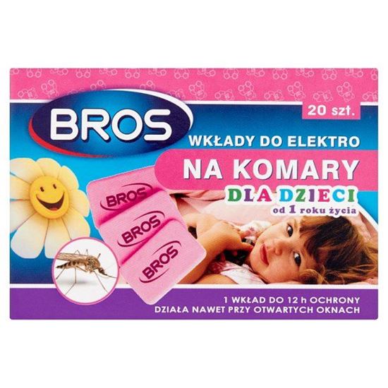 Bros Wkłady do elektro na komary dla dzieci 20 sztuk