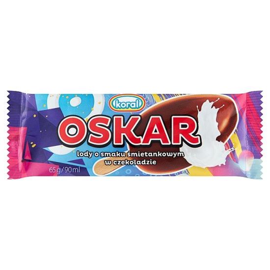 Koral Oscar Lody o smaku śmietankowym w czekoladzie 90 ml
