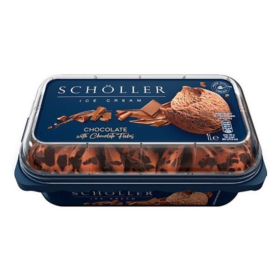 Schöller Lody czekoladowe z płatkami czekolady 1 l