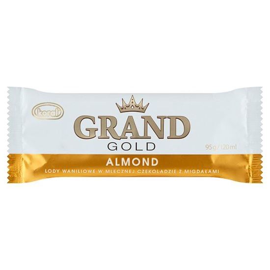 Koral Grand Gold Lody waniliowe w mlecznej czekoladzie z migdałami 120 ml