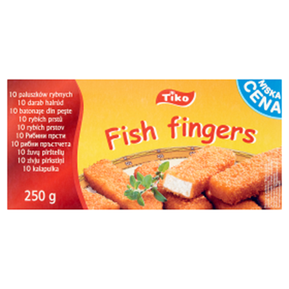 Obrazek Tiko Paluszki rybne 250 g (10 sztuk)