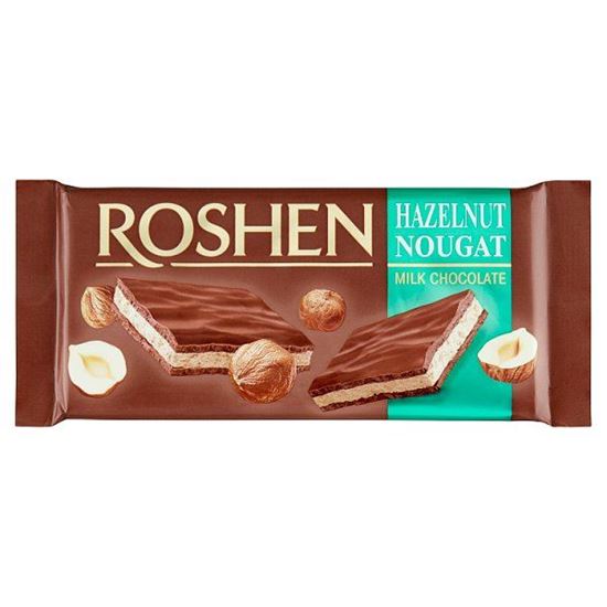 Roshen Czekolada mleczna z nugatem orzechowym 90 g