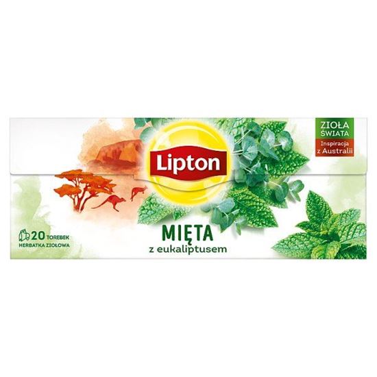 Lipton Herbatka ziołowa mięta z eukaliptusem 26 g (20 torebek)