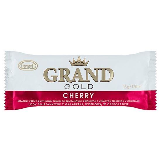 Koral Grand Gold Lody śmietankowe z galaretką wiśniową w czekoladzie 120 ml