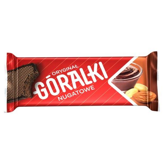 Góralki nugatowe Wafelki z kremowym nadzieniem w polewie kakaowej 50 g