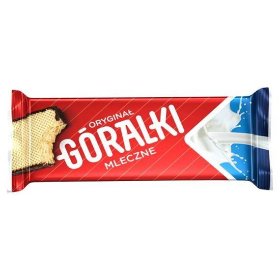 Góralki mleczne Wafelki z kremowym nadzieniem w polewie kakaowej 50 g