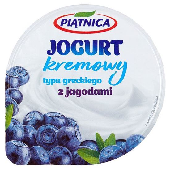 Piątnica Jogurt kremowy typu greckiego z jagodami 150 g