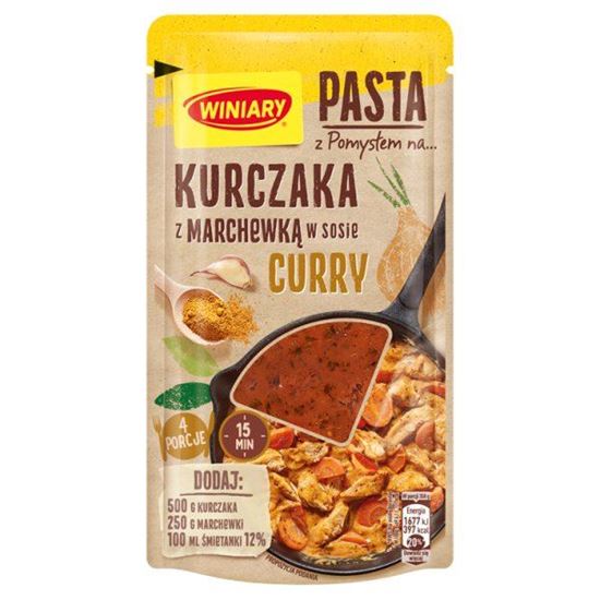 Winiary Pasta z pomysłem na... kurczaka z marchewką w sosie curry 80 g