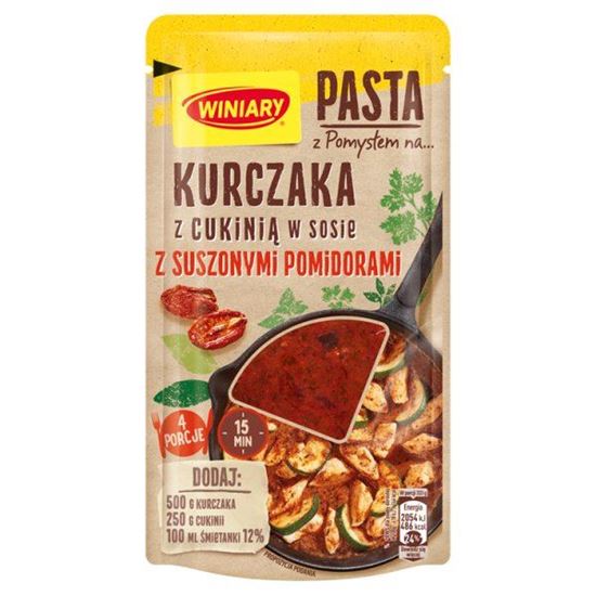 Winiary Pasta z pomysłem na... kurczaka z cukinią w sosie z suszonymi pomidorami 80 g