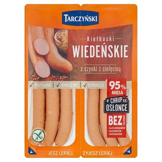 Tarczyński Kiełbaski wiedeńskie z szynki z cielęciną 300 g (2 x 150 g)